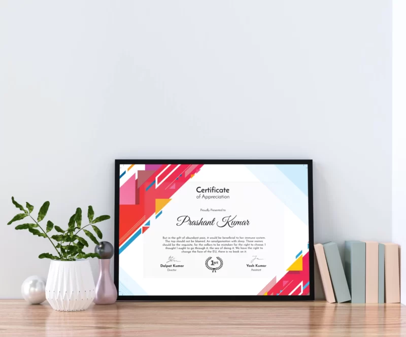 Corporate frame in affordable price